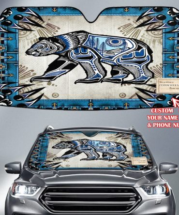 Pattern Native American Custom Name Auto Sun Shades
