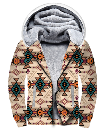 Retro Color Tribal 3D Fleece Hoodie