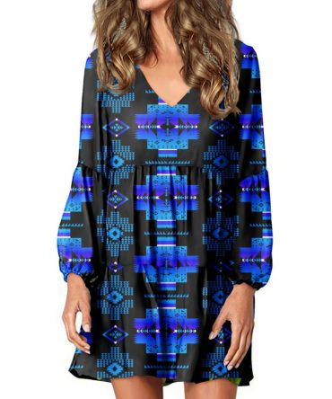 Native Tribes Pattern Native American Swing Dress