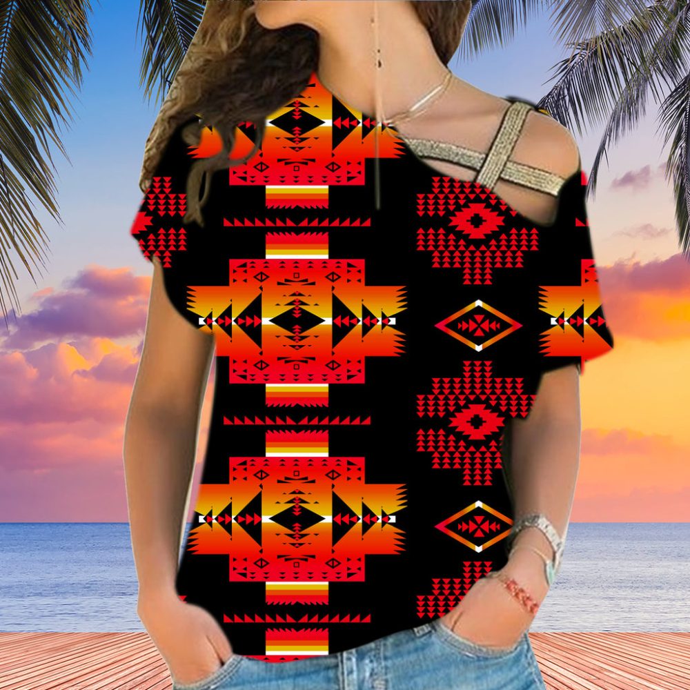 Native American Cross Shoulder Shirt