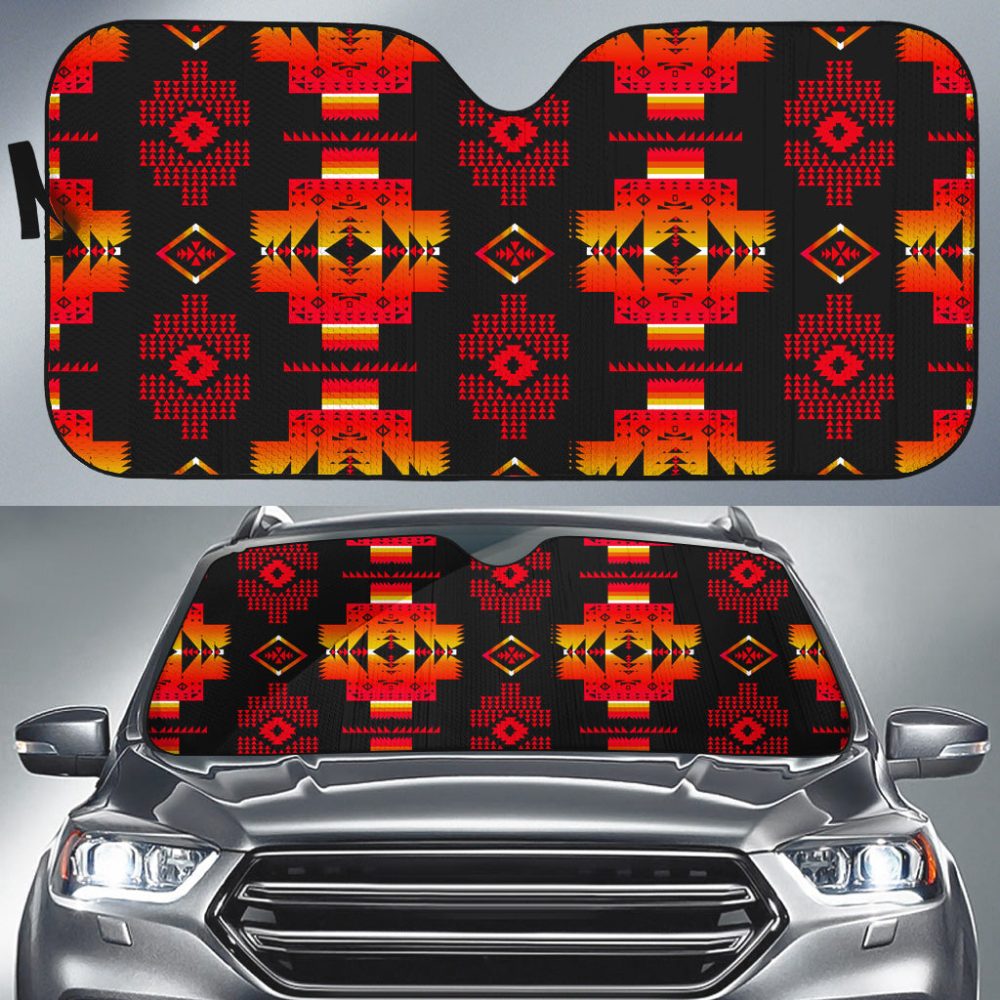 Native American Design Auto Sun Shades
