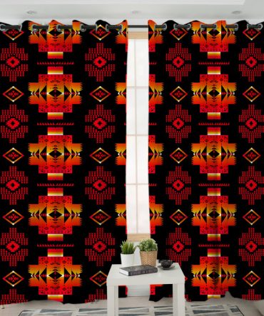 Pattern Native American Living Room Curtain