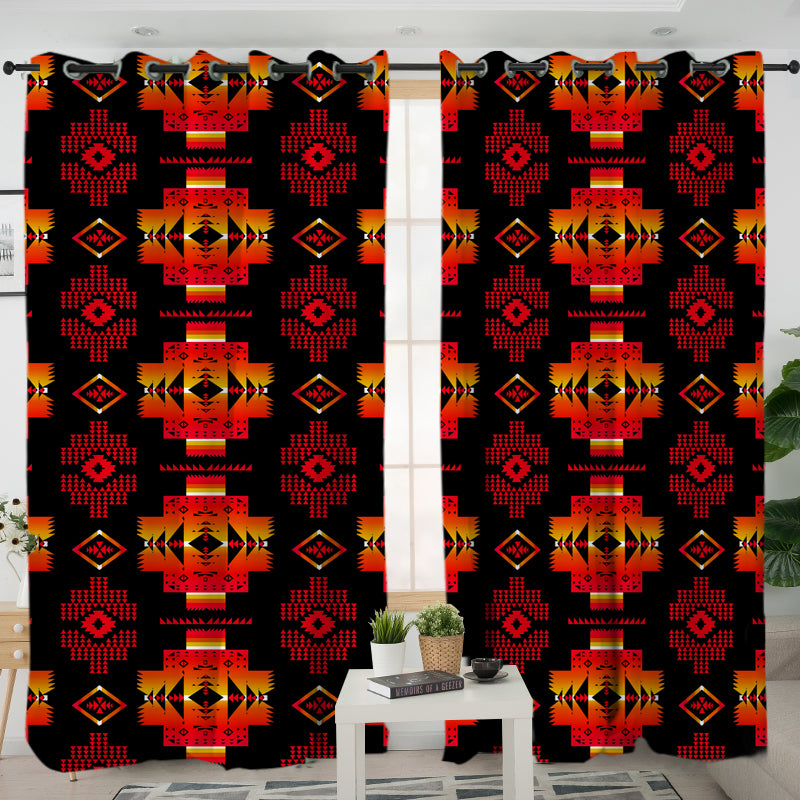 Pattern Native American Living Room Curtain