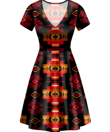 Pattern Native V-Neck Dress