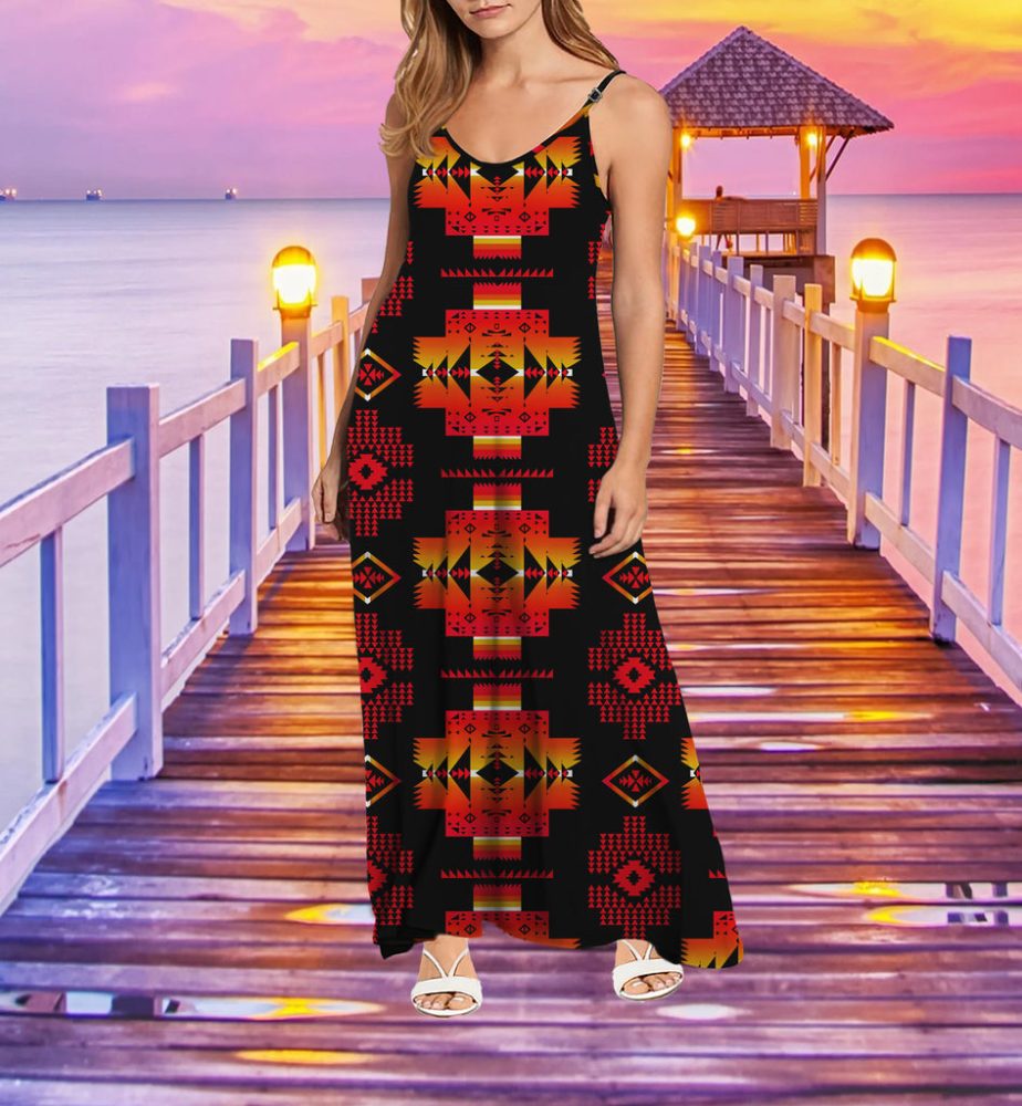 Tribe Design Native American Maxi Dress