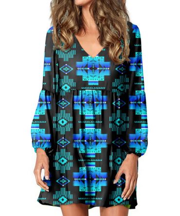 Native Tribes Pattern Native American Swing Dress