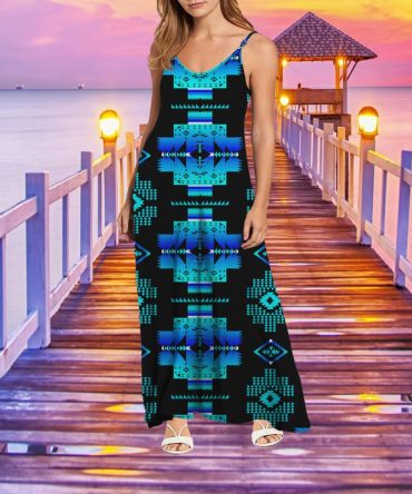 Tribe Design Native American Maxi Dress