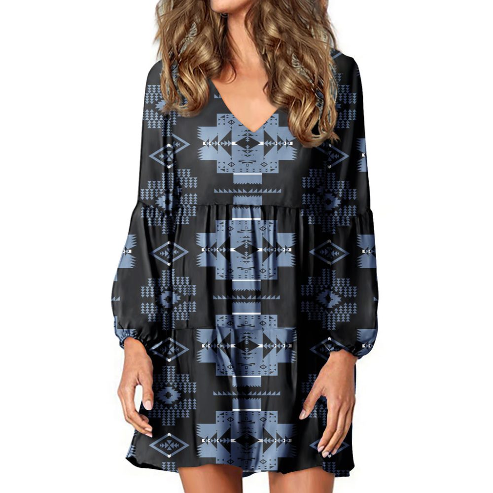 Native Tribes Pattern Native American Swing Dress