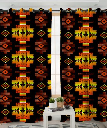 Pattern Native American Living Room Curtain