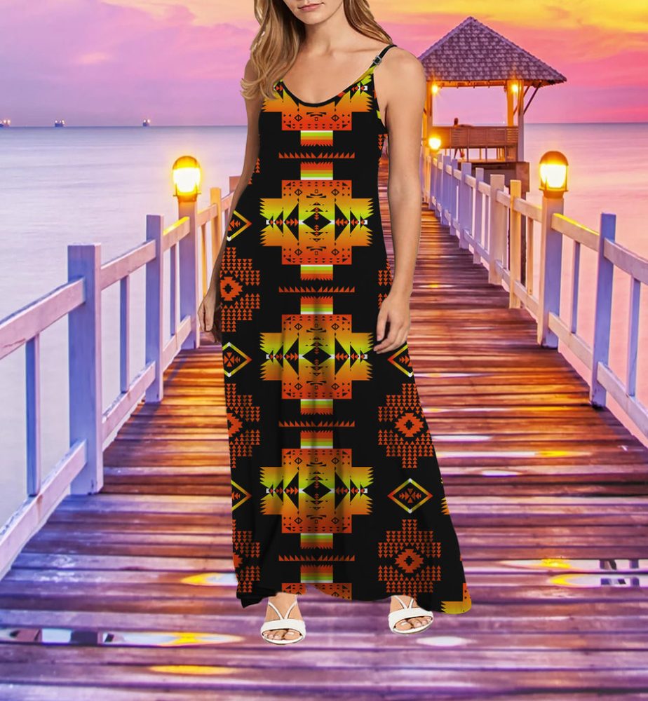 Tribe Design Native American Maxi Dress