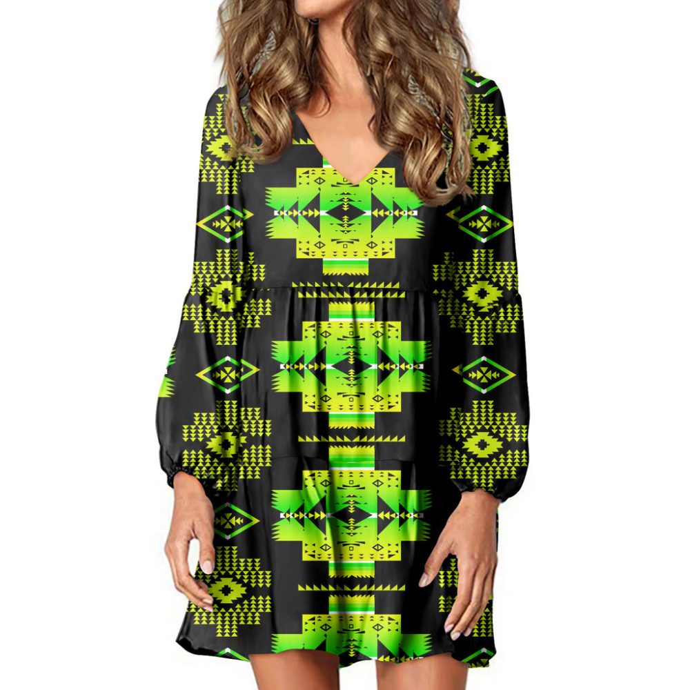 Native Tribes Pattern Native American Swing Dress