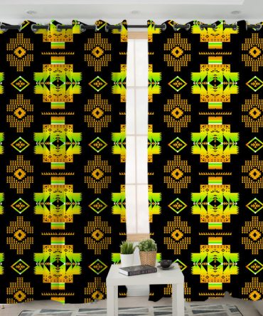 Pattern Native American Living Room Curtain