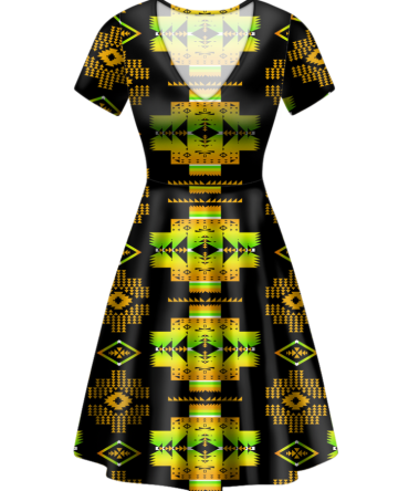 Pattern Native V-Neck Dress