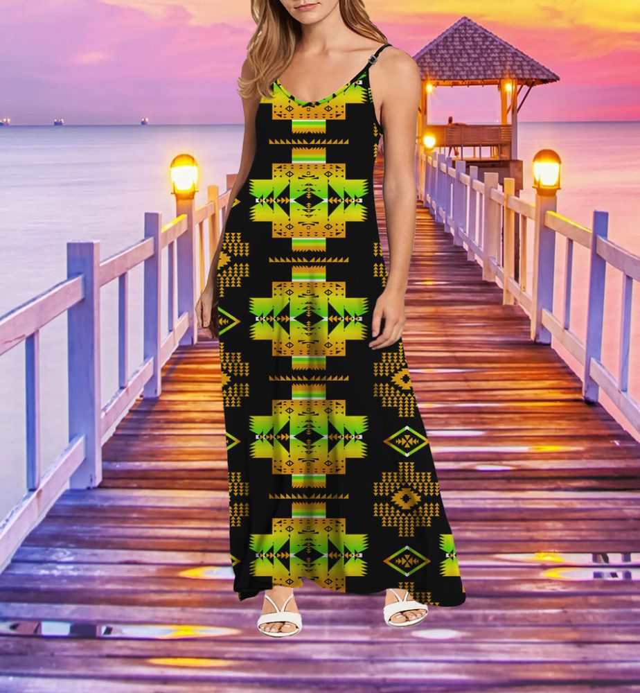 Tribe Design Native American Maxi Dress