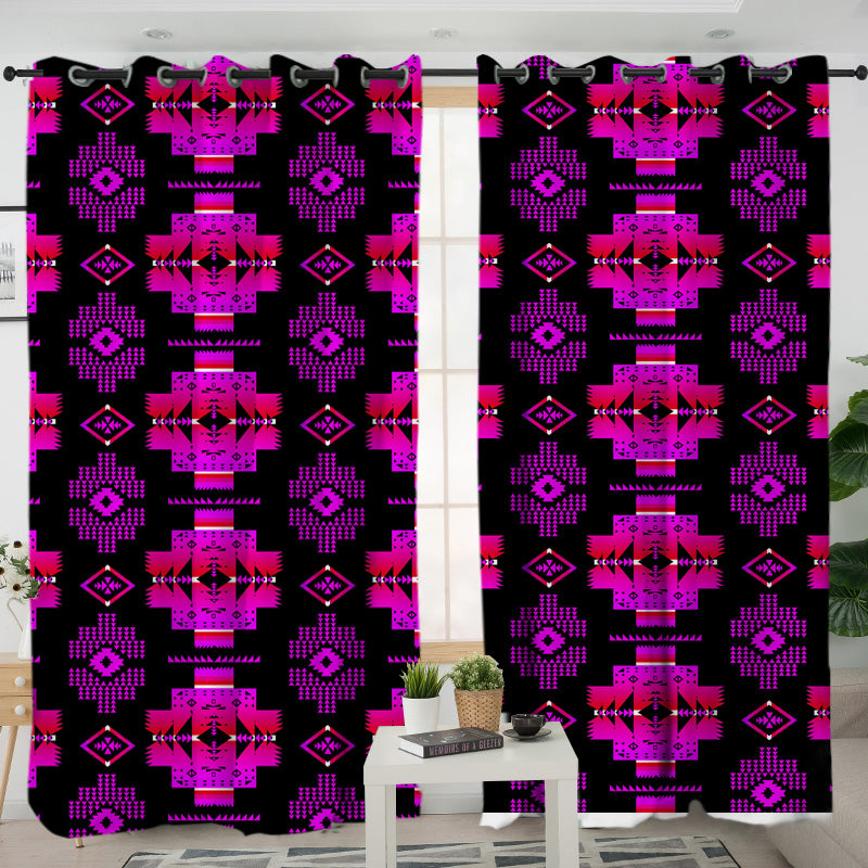 Pattern Native American Living Room Curtain