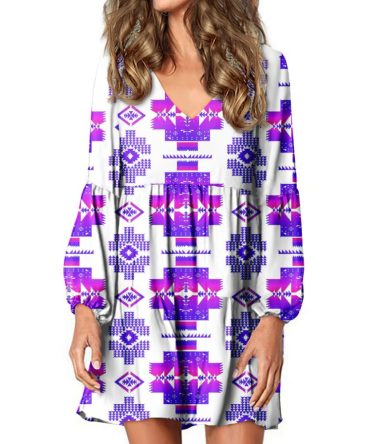 Native Tribes Pattern Native American Swing Dress