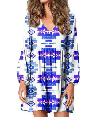 Native Tribes Pattern Native American Swing Dress