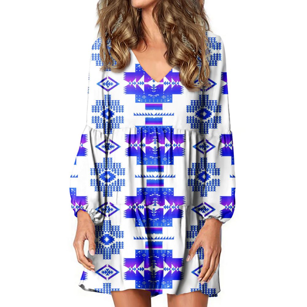 Native Tribes Pattern Native American Swing Dress