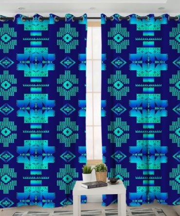 Pattern Native American Living Room Curtain