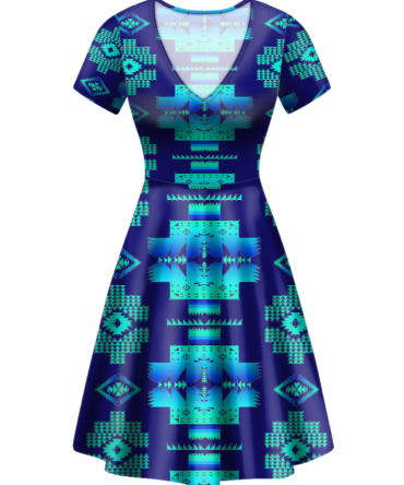 Pattern Native V-Neck Dress