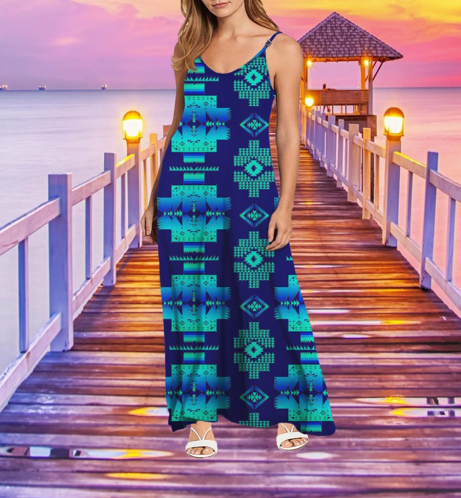 Tribe Design Native American Maxi Dress