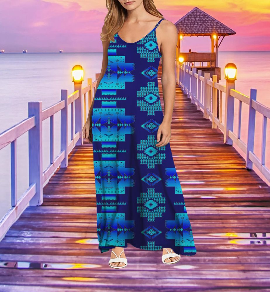 Tribe Design Native American Maxi Dress