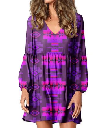 Native Tribes Pattern Native American Swing Dress