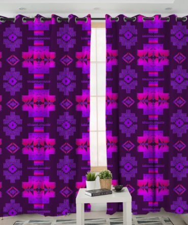 Pattern Native American Living Room Curtain