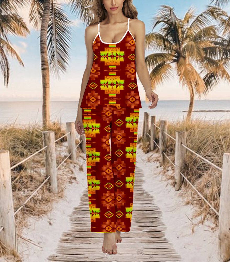 Pattern Native American 3D Cami Pajamas
