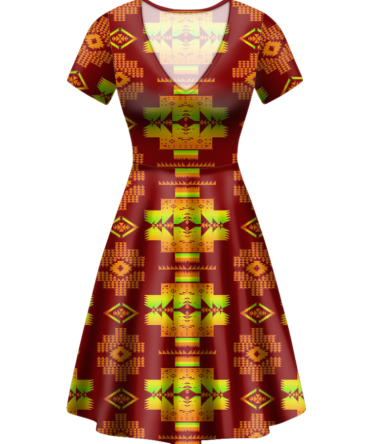 Pattern Native V-Neck Dress