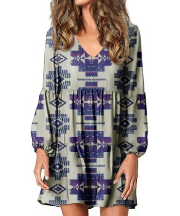 Native Tribes Pattern Native American Swing Dress
