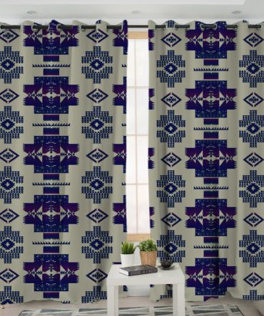 Pattern Native American Living Room Curtain