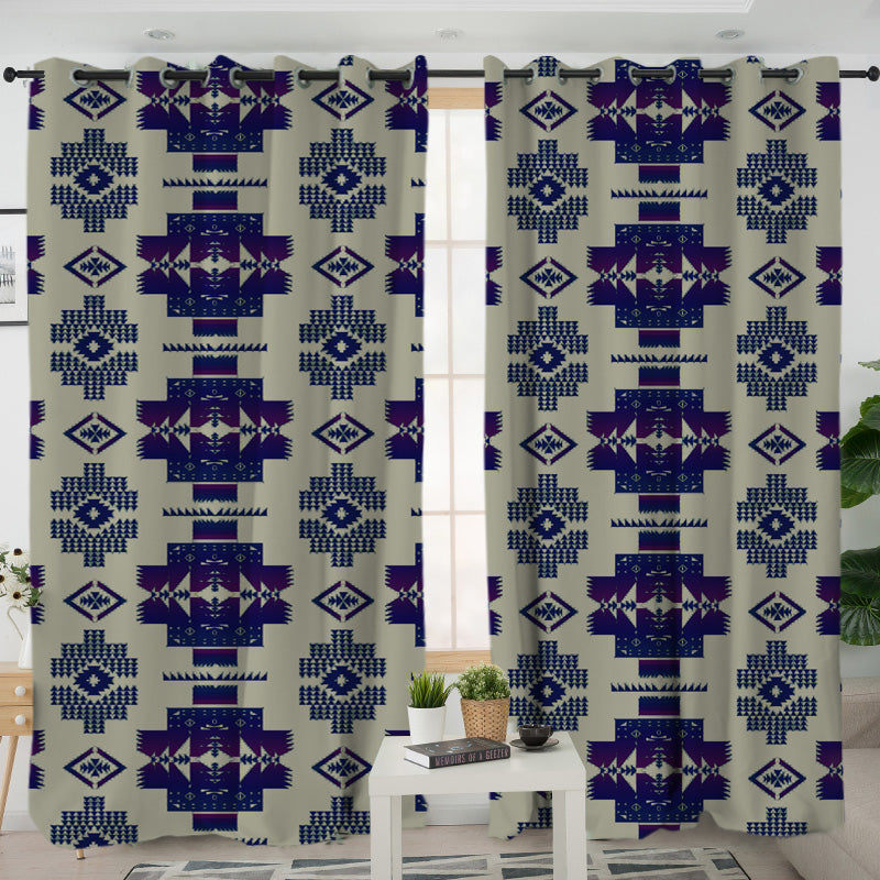 Pattern Native American Living Room Curtain