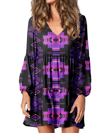 Native Tribes Pattern Native American Swing Dress