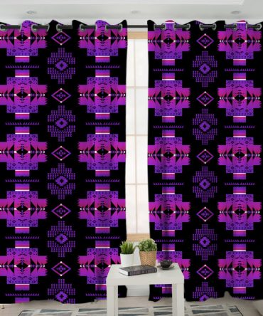 Pattern Native American Living Room Curtain