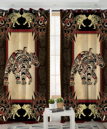 Pattern Native American Living Room Curtain