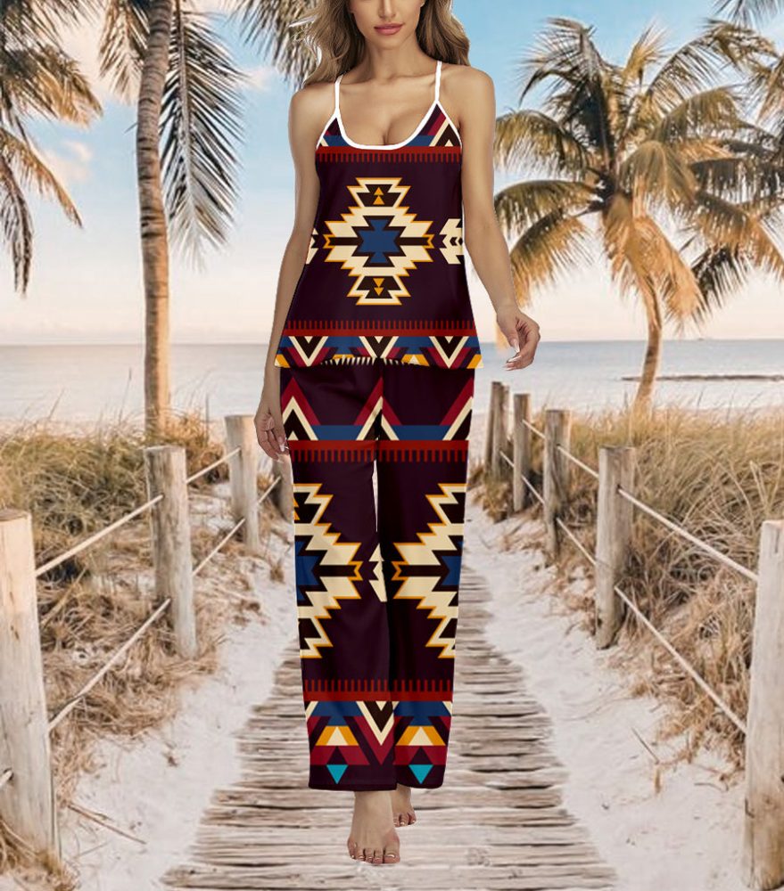 Pattern Native American 3D Cami Pajamas