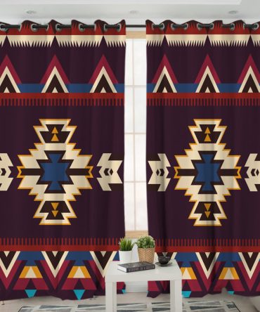 Pattern Native American Living Room Curtain