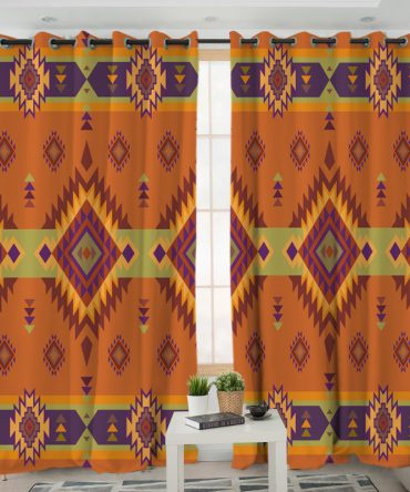 Pattern Native American Living Room Curtain