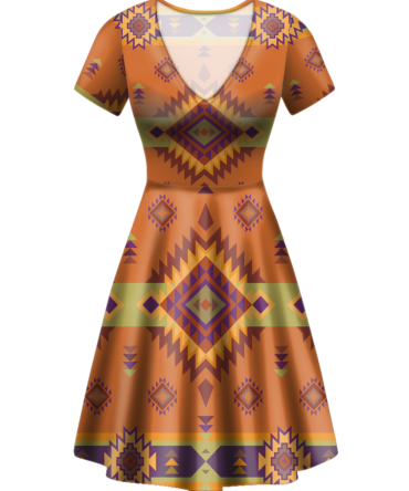 Pattern Native V-Neck Dress