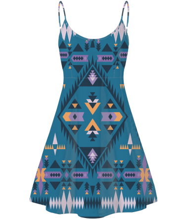 Pattern Native American Strings Dress