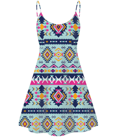 Pattern Native American Strings Dress