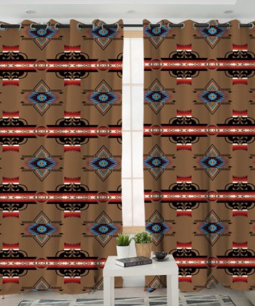 Pattern Native American Living Room Curtain