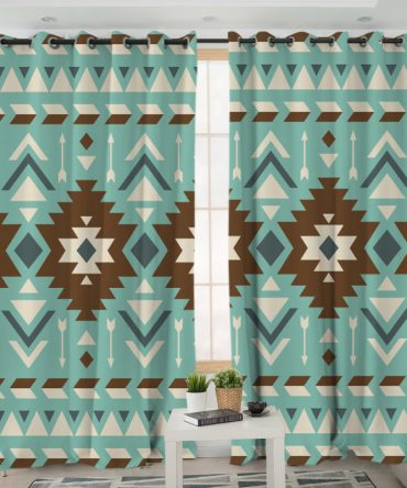 Pattern Native American Living Room Curtain