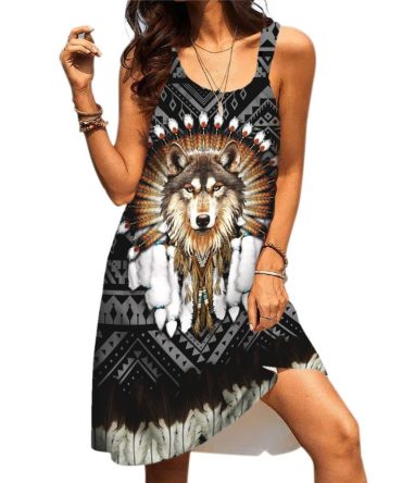 Native American Sleeveless Beach Dress