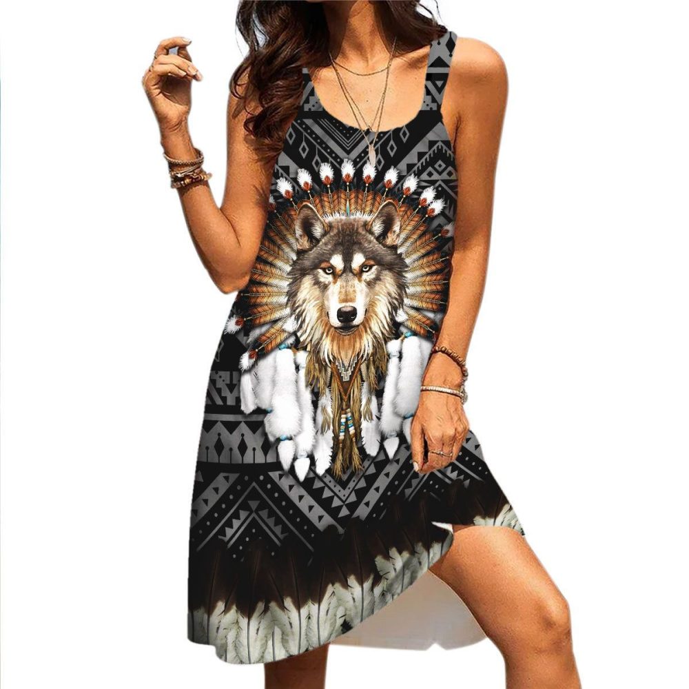 Native American Sleeveless Beach Dress