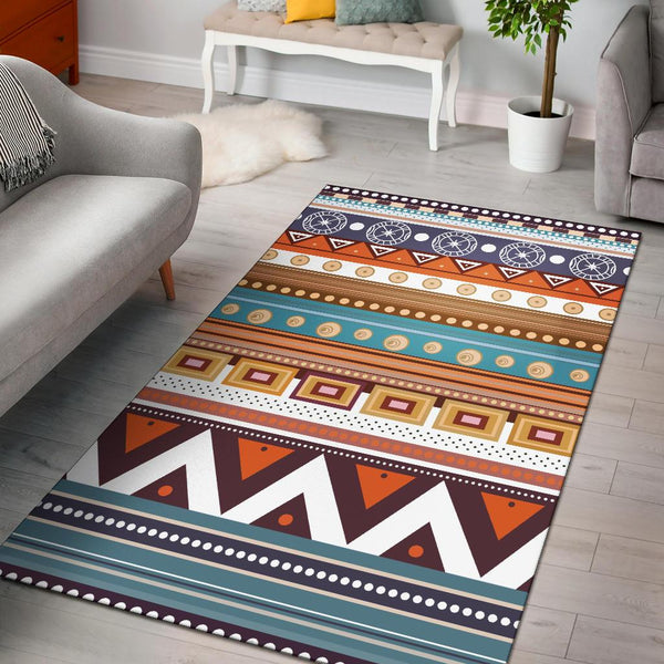 Geometric Pattern Native American Area Rug - Image 2