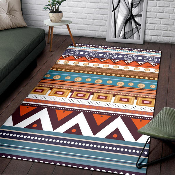 Geometric Pattern Native American Area Rug - Image 4