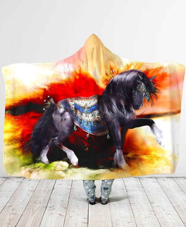 Horse Hooded Blanket - Men Women