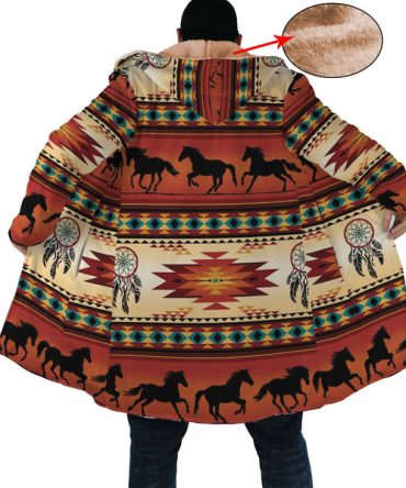Horse Pattern Native Dream Cloak